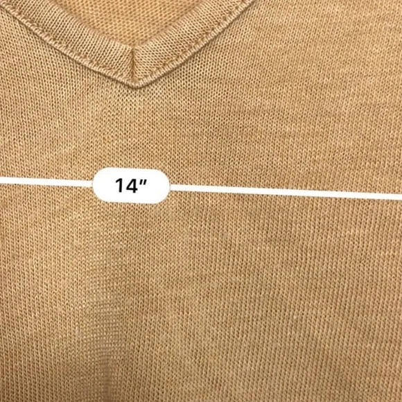 American Eagle lettuce trim brown tee - Picture 3 of 4